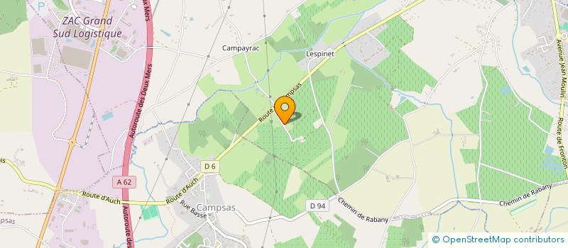 localisation de l'entreprise SAS LHR LESCURE  LABASTIDE-SAINT-PIERRE