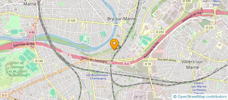 localisation de l'entreprise SAS LIANG  BRY-SUR-MARNE