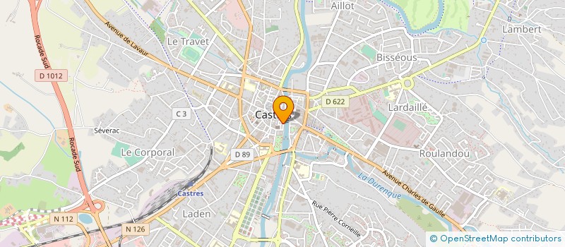 localisation de l'entreprise SAS LIBRAIRIE COULIER  CASTRES