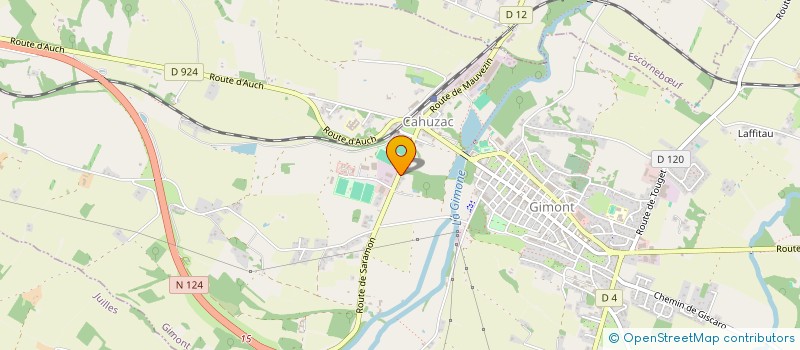 localisation de l'entreprise SAS LICS  GIMONT