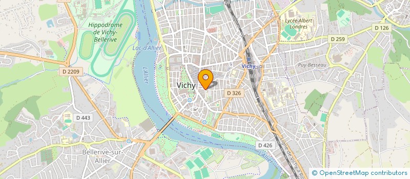 localisation de l'entreprise SAS LILA à VICHY