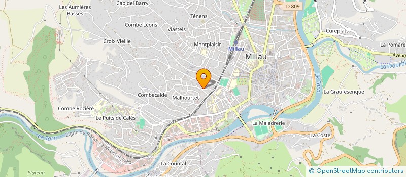 localisation de l'entreprise SAS LILI à MILLAU