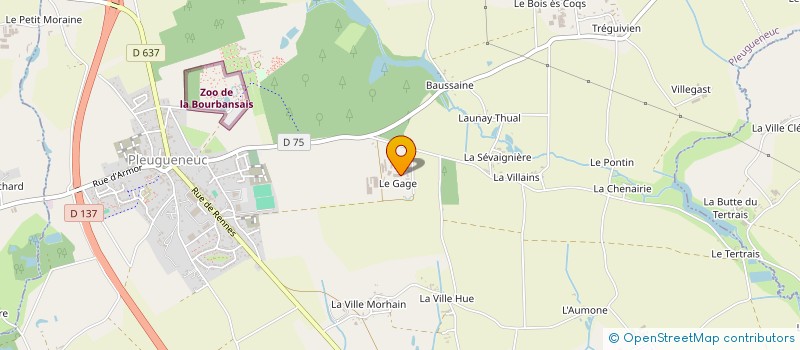 localisation de l'entreprise SAS LINON ENERGIES à PLEUGUENEUC
