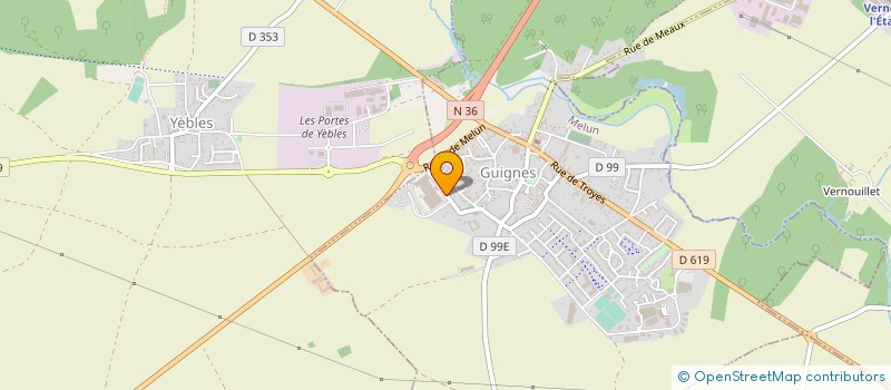 localisation de l'entreprise SAS LIONICA à GUIGNES