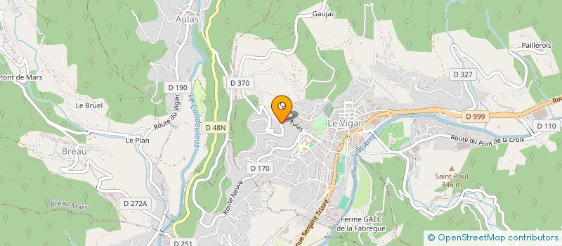 localisation de l'entreprise SAS LISTEL  LE VIGAN