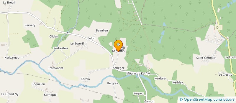 localisation de l'entreprise SAS LIV'A'BREIZH  ELVEN