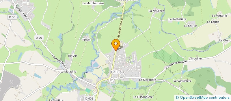 localisation de l'entreprise SAS LLA  PALLUAU