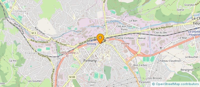 localisation de l'entreprise SAS LLA à FIRMINY