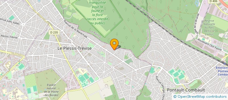 localisation de l'entreprise SAS LM CHARPENTE COUVERTURE à LE PLESSIS-TREVISE