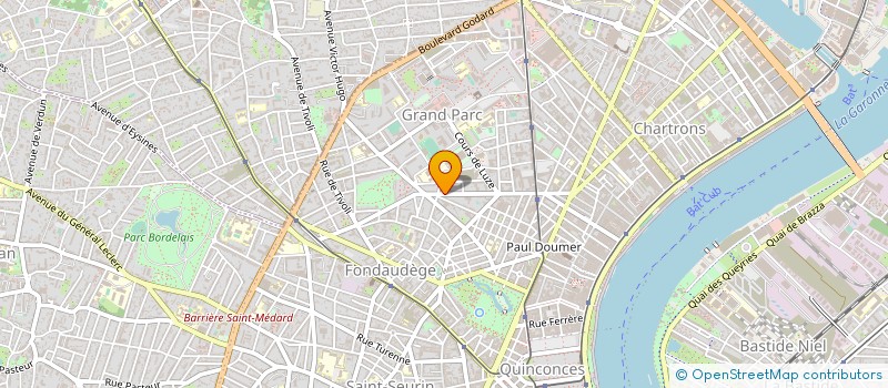 localisation de l'entreprise SAS LM DIFFUSION à BORDEAUX