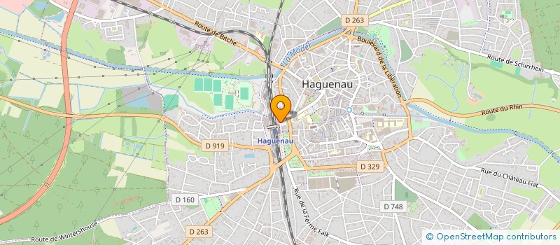 localisation de l'entreprise SAS LM RESTAURATION  HAGUENAU