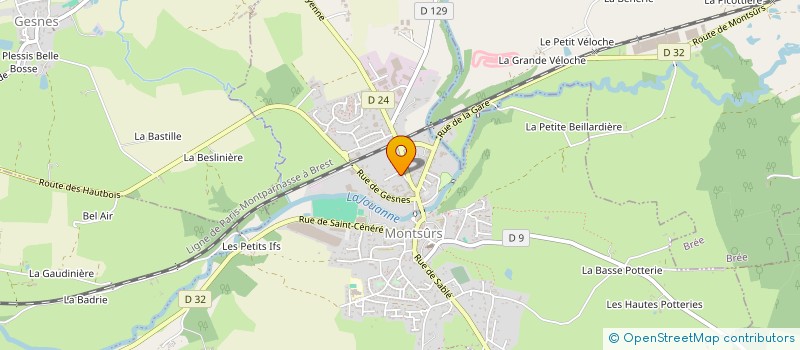 localisation de l'entreprise SAS LMMGARDEN  MONTSURS