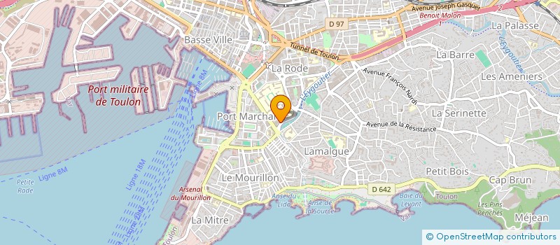 localisation de l'entreprise SAS LMT à TOULON