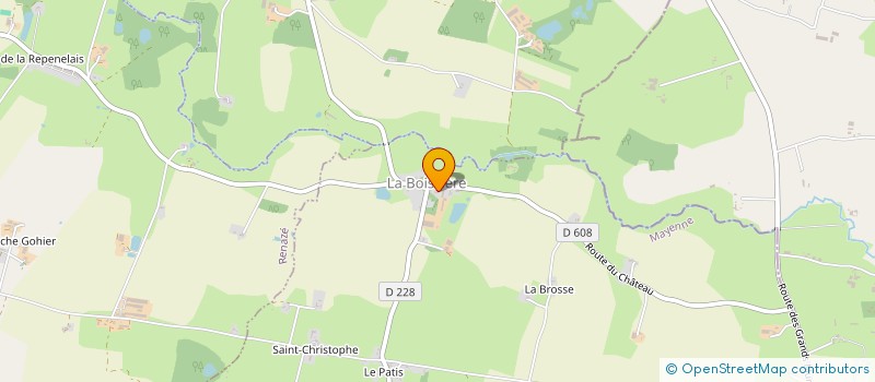 localisation de l'entreprise SAS LOC PAYS DE LOIRE  LA BOISSIERE