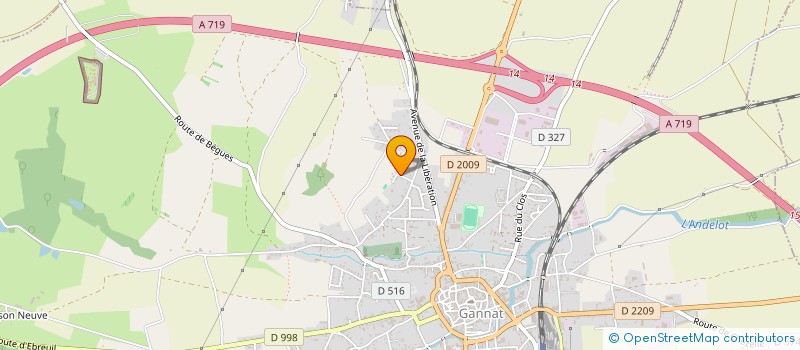 localisation de l'entreprise SAS LOCAGUIDES à GANNAT
