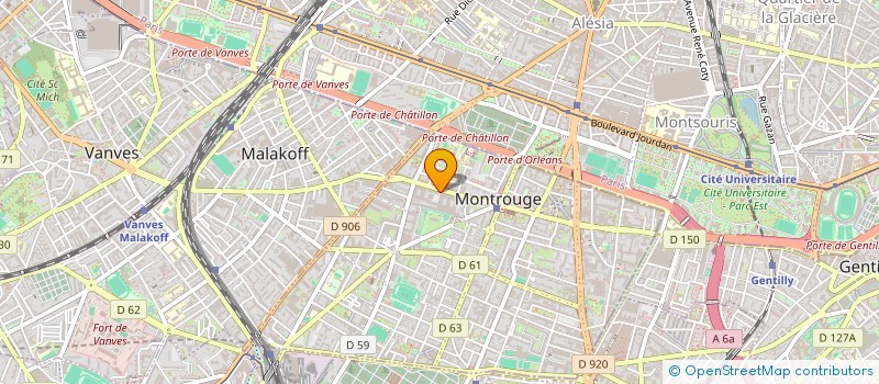 localisation de l'entreprise SAS LOFT INVEST  MONTROUGE