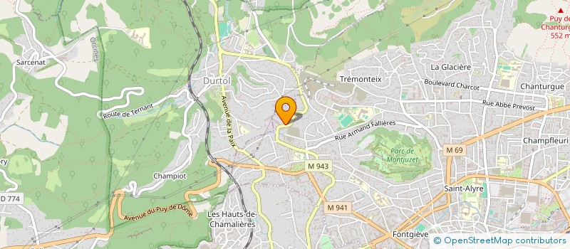 localisation de l'entreprise SAS LOLE  CLERMONT-FERRAND