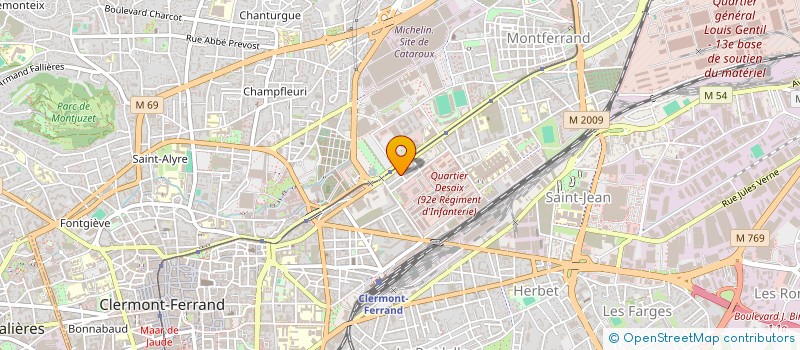 localisation de l'entreprise SAS LONGEAC PUJO PICARD ET ASSOCIES  CLERMONT-FERRAND