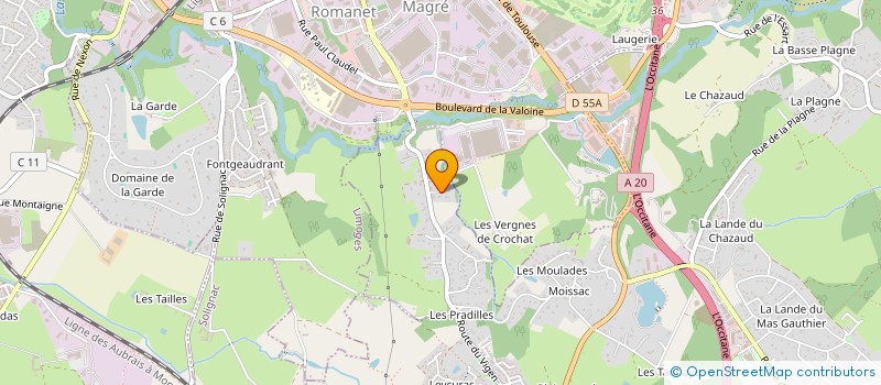 localisation de l'entreprise SAS LONGUEVILLE NEGRIER à FEYTIAT