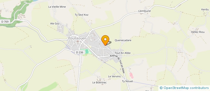 localisation de l'entreprise SAS LOSSOUARN BAPTISTE  POULLAOUEN