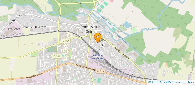 localisation de l'entreprise SAS LOUIS PASTEUR à ROMILLY-SUR-SEINE