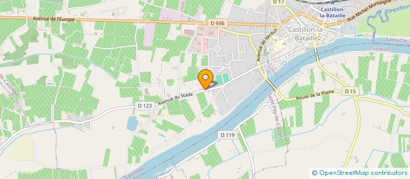 localisation de l'entreprise SAS LOULOUS ET DOUDOUS  SAINT-MAGNE-DE-CASTILLON