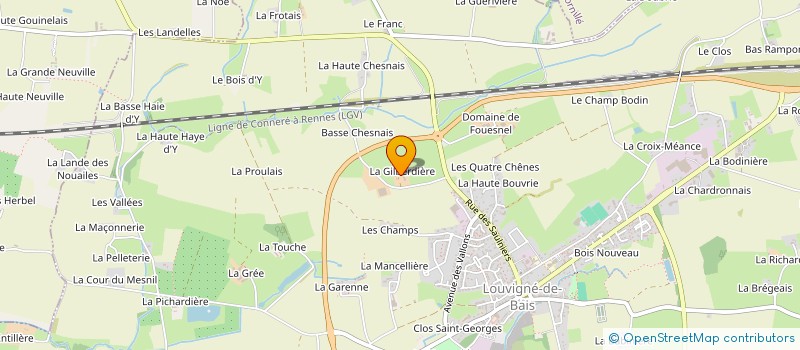 localisation de l'entreprise SAS LOUVINERGIE à LOUVIGNE-DE-BAIS