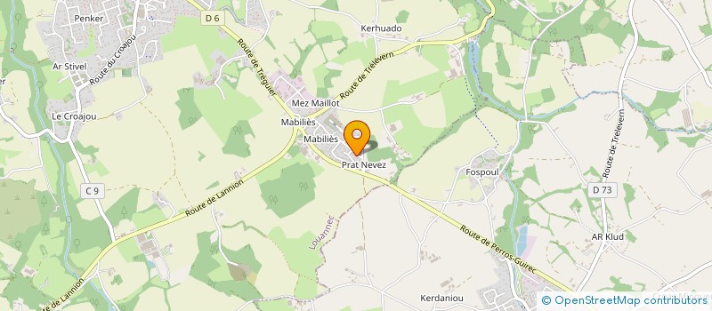 localisation de l'entreprise SAS LOUZOU  PLEUMEUR-BODOU