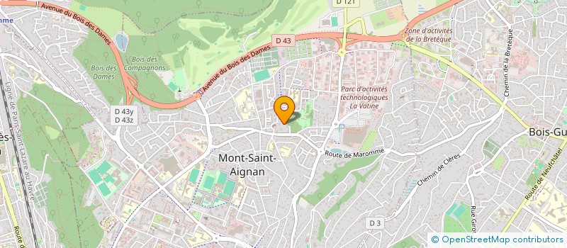 localisation de l'entreprise SAS LP AMBREE  MONT-SAINT-AIGNAN