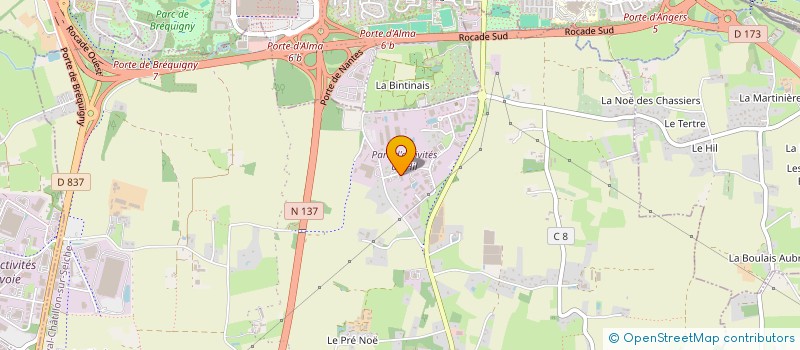 localisation de l'entreprise SAS LP16  NOYAL-CHATILLON-SUR-SEICHE