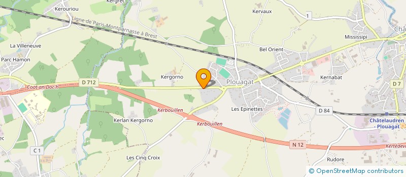 localisation de l'entreprise SAS LR à CHATELAUDREN-PLOUAGAT