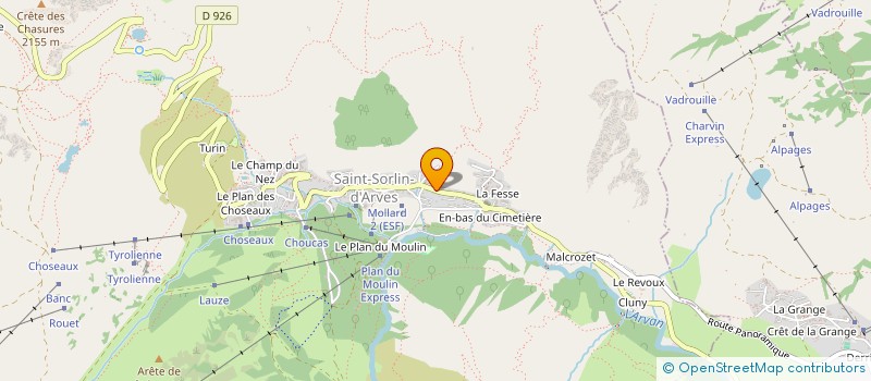 localisation de l'entreprise SAS LSCD  SAINT-SORLIN-D'ARVES