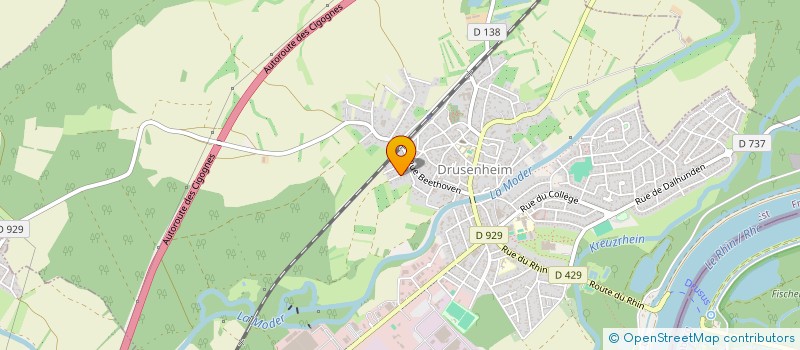 localisation de l'entreprise SAS LSDD  DRUSENHEIM