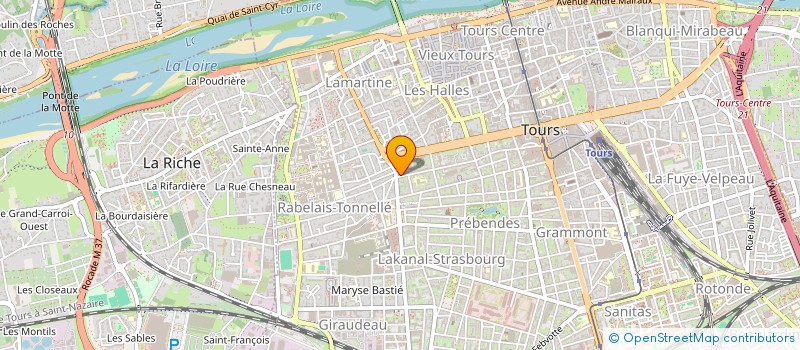 localisation de l'entreprise SAS LT  TOURS