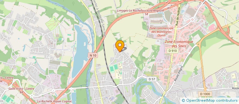 localisation de l'entreprise SAS LTE 16  GOND PONTOUVRE