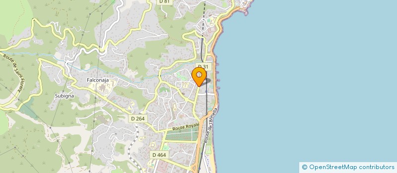 localisation de l'entreprise SAS LUCAS à BASTIA