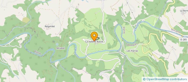 localisation de l'entreprise SAS LUCAS MARTY  RIGNAC