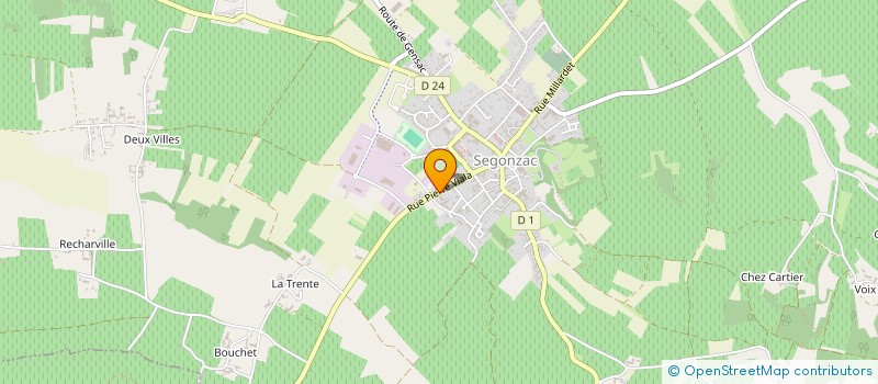 localisation de l'entreprise SAS LUCIE GEORGEON  SEGONZAC