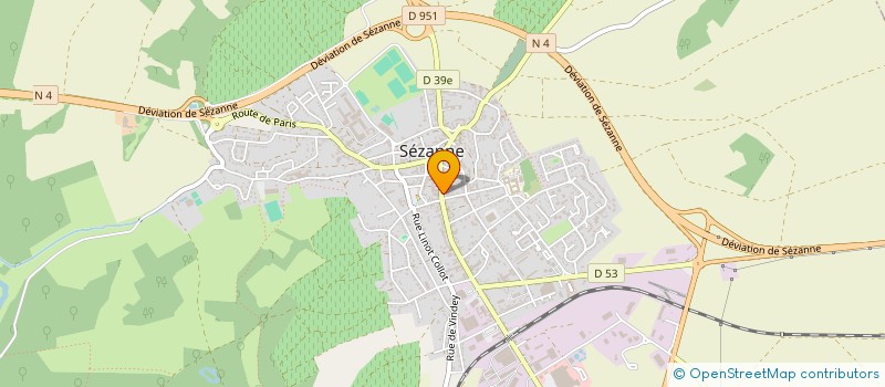 localisation de l'entreprise SAS LUDY  SEZANNE