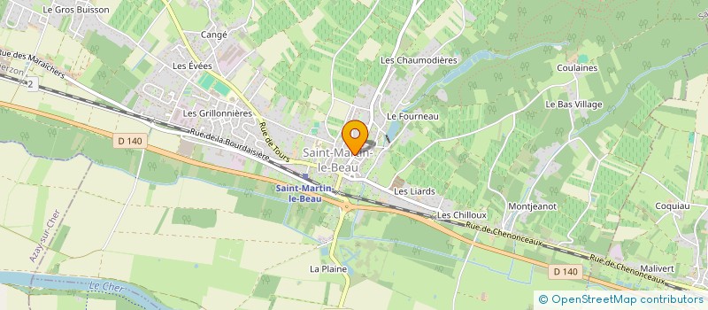 localisation de l'entreprise SAS LUOD  SAINT-MARTIN-LE-BEAU