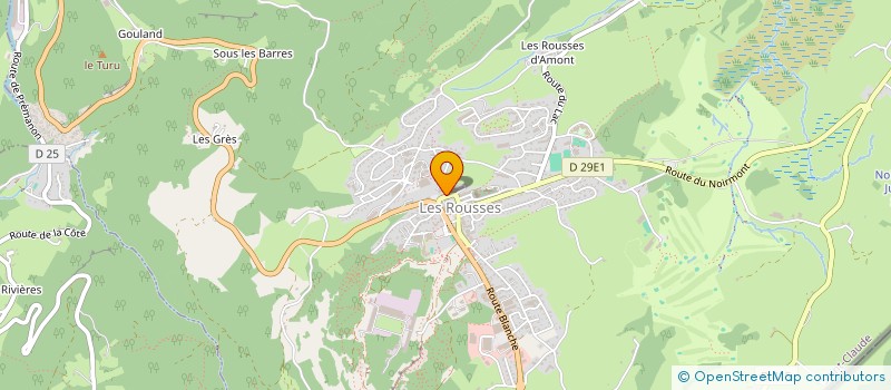 localisation de l'entreprise SAS LUQUOT-PAIUSCO-CABARET  LES ROUSSES