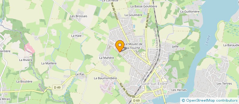 localisation de l'entreprise SAS LUX AND INVEST  SUCE-SUR-ERDRE