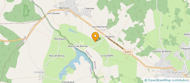 localisation de l'entreprise SAS LV ENERGIE  VAILHOURLES