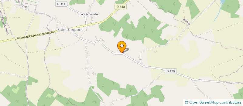 localisation de l'entreprise SAS LVMM  SAINT-COUTANT