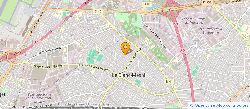 localisation de l'entreprise SAS LYBERLOU à LE BLANC-MESNIL
