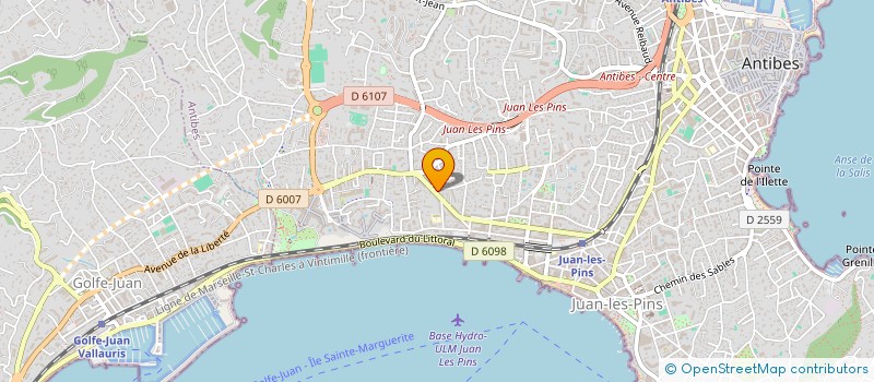 localisation de l'entreprise SAS LYNXTECHNIK FRANCE à ANTIBES