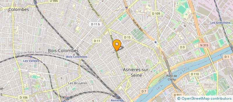 localisation de l'entreprise SAS LYSA  ASNIERES-SUR-SEINE