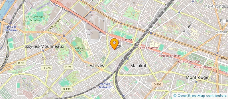 localisation de l'entreprise SAS M.A à VANVES