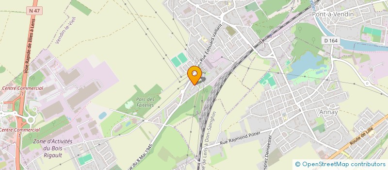 localisation de l'entreprise SAS M.A.C.3  VENDIN-LE-VIEIL