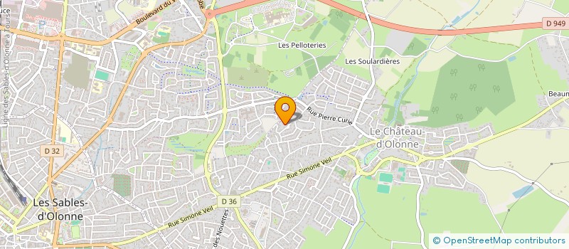 localisation de l'entreprise SAS M.A.C.E & CO  LES SABLES D'OLONNE